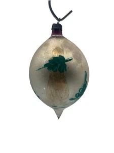 Fantasia Weihnachtsschmuck Mann trägt Baum Merkur Glas rosa gold Polen 4" - Bild 1 von 14