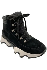 Sorel Women's Kinetic Impact Conquest WP Boot Black/Sea Salt - Picture 1 of 3