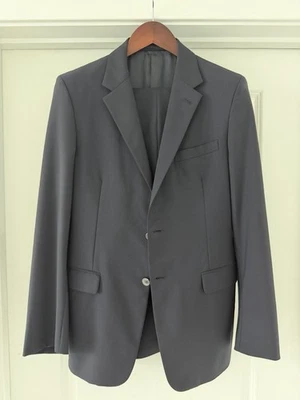 Traje Blazer Pantalones Prada Azul Marino 40R Lana Mohair Hecho en Italia Por Belvest Reciente Foto 1 de 4