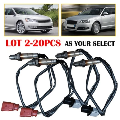 Sensor de oxígeno O2 2-20X aguas arriba+aguas abajo para Volkswagen Beetle CC Eos Golf GTI Jetta Foto 1 de 4