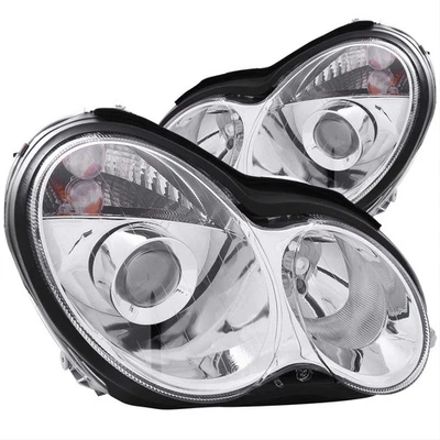 Anzo Headlights 121080 Projector W/Chrome Housing 2001-2005 Mercedes-Benz C240 - Image 1 of 3