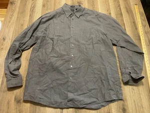 Arrow Shirt, Men's Size XL Tall, Gray, Long Sleeve, Button Up, Wrinkle Free - Picture 1 of 9