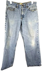 Jeans blu montagna relaxed fit 36x32 blu denim cotone abbigliamento casual - Foto 1 di 4