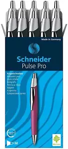 Schneider Pulse Pro Ballpoint Pens, Pack of 10, Med, Black Ink - Picture 1 of 6