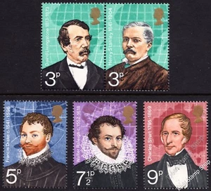 GB 1973 British Explorers SG923-927 Complete Set Unmounted Mint MNH - Picture 1 of 1