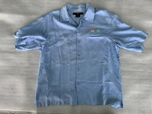 DISNEY SWAN & DOLPHIN MENS CAMP SHIRT SIZE LARGE by TIGER WOODS MODEL by NIKE - Picture 1 of 4
