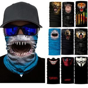 Bandana pesca passamontagna 3D viso animale sciarpa copricapo UV collo ghetta passamontagna - Foto 1 di 22