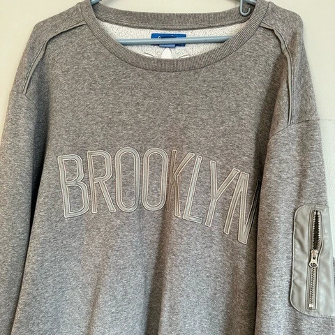 Adidas originals NBA Brooklyn Nets sweater. Mens 3X Cover