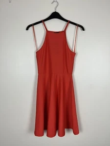 BNWT NEW LOOK dull orange textured sleeveless dress SIZE 8, thin shoulder straps - Picture 1 of 8
