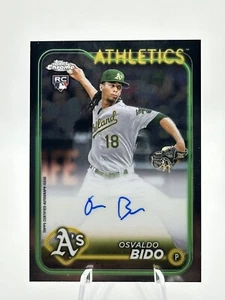 2024 Topps Chrome Osvaldo Bido Auto RC Rookie Athletics #RA-OBI On Card Auto! - Picture 1 of 2