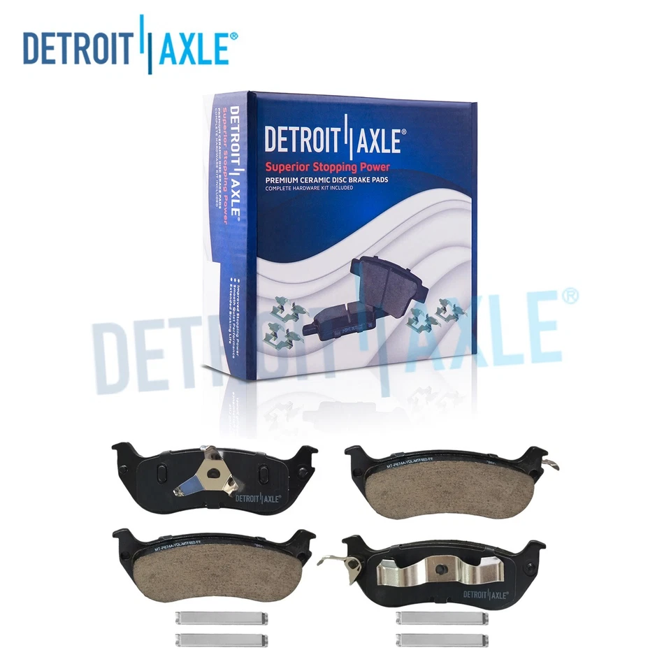 Pastilhas de freio traseiras de cerâmica para 1996 - 2002 Crown Victoria Town Car Grand Marquis - Imagem 1 de 4
