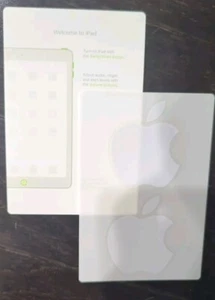Authentic White Apple logo stickers Brand New (2) Stickers Per Sheet - Picture 1 of 3