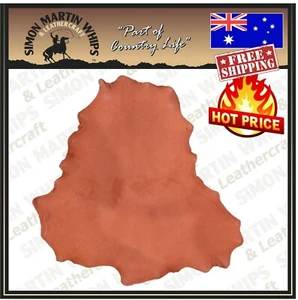 ROAN Color VEG TANNED Kangaroo leather skin hide for plaiting whip making etc. - Picture 1 of 2