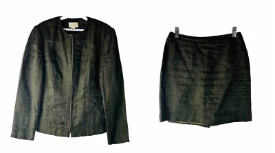 Vintage Y2K Cache Womens 8 / 4 Mini Skirt Zip Blazer Jacket Set 2 Pc - Image 1 of 4