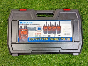 **NEW** MIDLAND X-Talker Outfitter Quad Pack - 4 Radios and Accessories T79X4VP5 - Picture 1 of 2