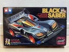 TAMIYA Tamiya Full Cowl Mini 4WD 1/32 Black Saber Racing Wheels Let's & Go Kit