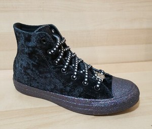black glitter converse