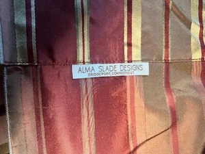 CUSTOM ALMA SLADE CUSTOM DRAPES! 54”x91’L (4) SETS AVAILABLE SILK TAFFETA - Picture 1 of 5