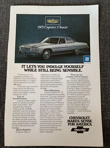 1975 Chevrolet Caprice Classic Sedan Ad - Picture 1 of 1