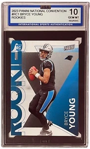 Bryce Young 2023 Panini National Card (RC) Panthers #RC1- 157/199- ISA Graded 10 - Picture 1 of 1