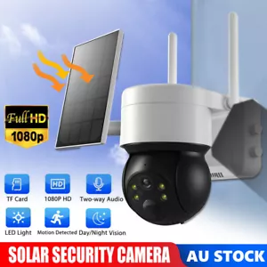 5G WIFI Wireless Security Camera Solar Battery Powered IP Pan Tile CCTV 2K 4MP - Picture 1 of 12