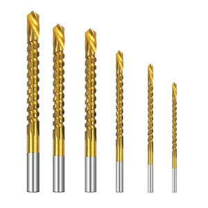 6PCS a a Woodworking Tool Spiral Drill Bit Drill Tap Bits Twists Drill Bit - Picture 1 of 12
