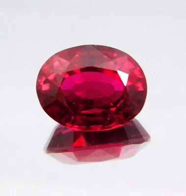 Natural 14.30 Ct Mozambique Red Ruby Certified Oval Cut Loose Gemstone - Image 1 of 4