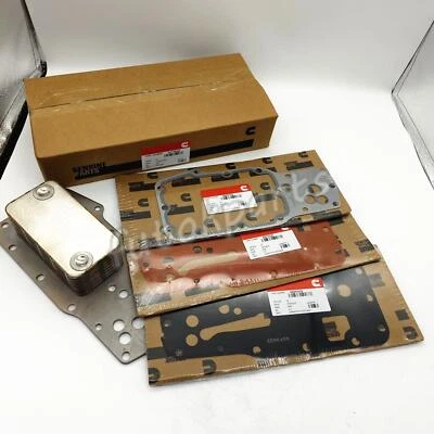 Engine Oil Cooler & Gasket Kit for 07-19 Dodge Ram Cummins 6.7L 24V ISBE 3975818 - Image 1 of 4