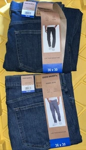 Eddie Bauer Straight Fit Stretch Denim Jeans Dunkelblau & Dunkelblau 1741596 - Bild 1 von 4