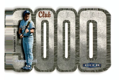George Brett 2000 Fleer 传统俱乐部 3000 #NNO HOF 堪萨斯城皇家队完好 — 第 1/2 张图片