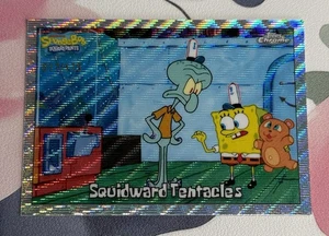 2025 Topps Cromo Bob Esponja Plata Onda Refractor Calamardo Tentáculos #23/175 - Imagen 1 de 2