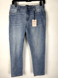 Juicy Couture Flaunt It Stretch Jeans Size 8 Soft Blue 30x23 NWT - Picture 1 of 8