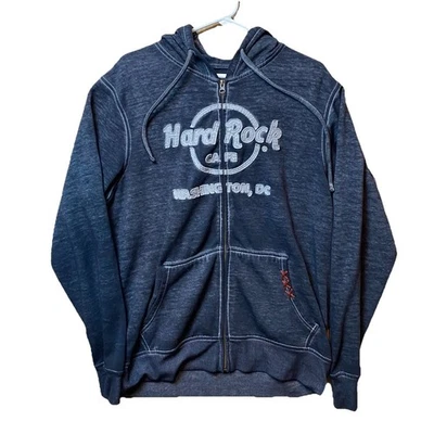 Sudadera con capucha Hard Rock Café para mujer Washington DC con cremallera talla L Foto 1 de 4
