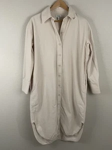Abito camicia midi Cos donna 6 panna in velluto a coste - Foto 1 di 5