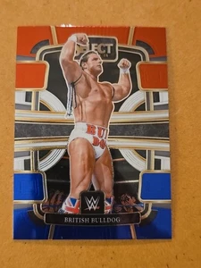 2024 WWE Select British Bulldog Concourse Red Blue Prizm #69 - Picture 1 of 2