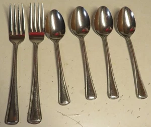 Vintage Edelstahl Japan Perlenmuster THF3 THC Besteck gemischt Löffel Gabel Ersatz - Bild 1 von 16