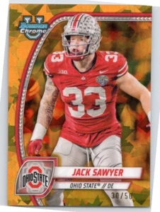 2024 Jack Sawyer Ohio State Bowman U Sapphire Gold /50 - Steelers X6 - Picture 1 of 2
