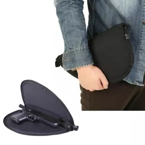 Funda negra para pistola alfombra bolsa de almacenamiento para pistola estuche para pistola aplicar la mayoría del almacenamiento de pistola - Imagen 1 de 10