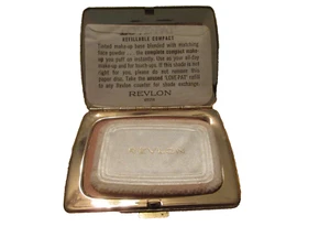 Vintage Revlon, Love Pat, Gold Tone, Powder Compact, Case - Picture 1 of 6
