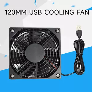 2500RPM 120mm USB Cooling Fan Silent Radiator Cooler for Router Modem PC - Picture 1 of 10