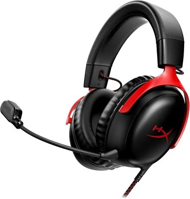 HyperX Cloud III Wired Gaming Headset  PC/PS5/Xbox  DTS  Memory Foam  Mic - Image 1 of 4