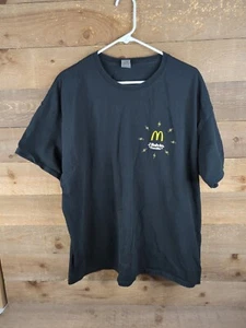 Mcdonalds Shirt Mens 2XL J Balvin Familia Employee Crew Unifrom Black - Picture 1 of 4