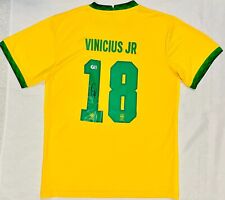Vinicius Junior Signed 21/22 Brazil Jersey Vini Jr. #18 Beckett Witnessed