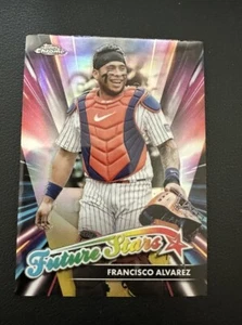 2024 Topps Chrome Refractor Future Stars Francisco Alvarez New York Mets #FS-7 - Picture 1 of 7