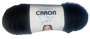 1 madeja - Caron simplemente hilo suave! Color: Negro. Peso total: 6,0 oz - Imagen 1 de 9