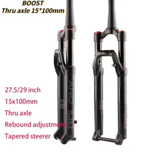 BOOST Mountain Bike Front Suspension Air Fork Downhill Bike Thru Axle 15*10MM - Picture 1 of 13
