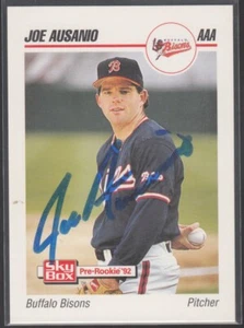 Joe Ausanio 1992 Skybox Pre-Rookie #12 Pirates Auto TTM/IP signed handsigniert - Bild 1 von 2