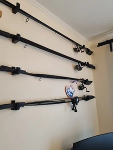 Angelrutenhalter Wandhalterung horizontal / Angelhalter / Angelrutenständer - Bild 1 von 5