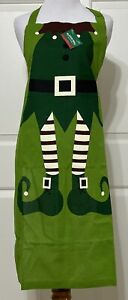 Tablier elfe vert neuf avec étiquettes vacances de Noël 24 pouces x 34 pouces