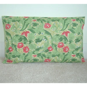 William Morris Batchelors Button 12x20 Cushion Cover Oblong Pink Green Blue RARE - Picture 1 of 2
